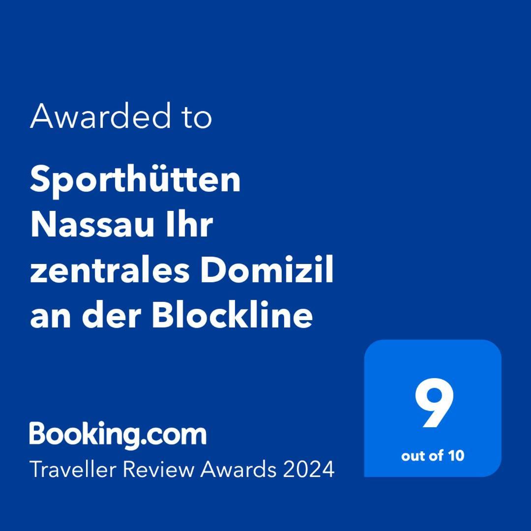 "Sporthuetten Nassau" Ihr Zentrales Domizil An Der Blockline Rechenberg-Bienenmühle Buitenkant foto